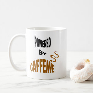 Caneca De Café Alimentado Por Cafeína