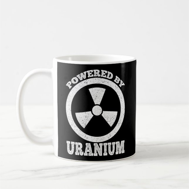 Caneca De Café Alimentado Por Engenheiro Nuclear De Urânio (Esquerda)