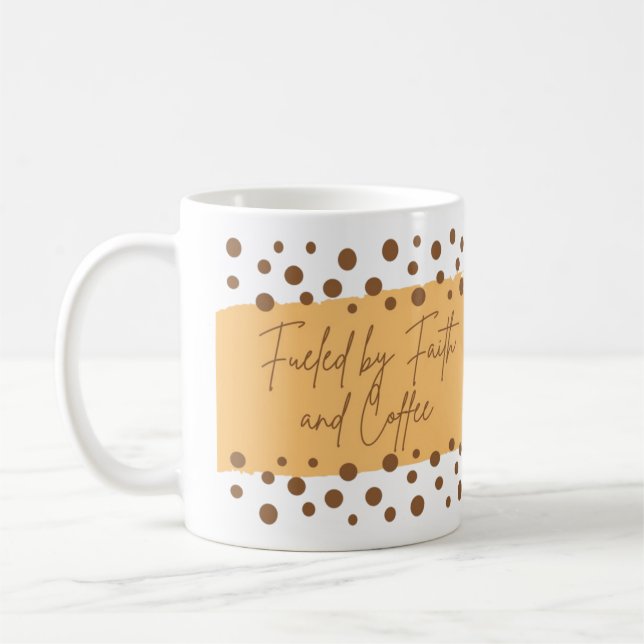 Caneca De Café Alimentado por Faith & Coffee (Esquerda)