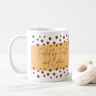 Caneca De Café Alimentado por Fé e Café