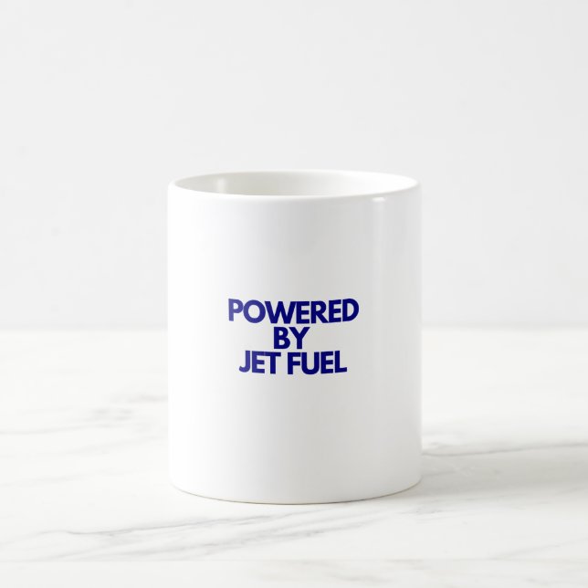 Caneca De Café Alimentado Por Jet Fuel Mug (Centro)