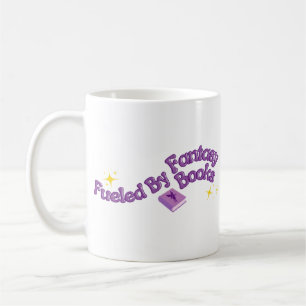 Caneca De Café Alimentado Por Livros de Fantasia