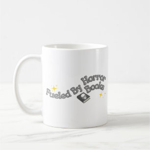Caneca De Café Alimentado Por Livros De Terror