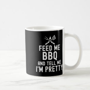 Caneca De Café Alimente-me Churrasco e diga-me que sou Bonito Eng