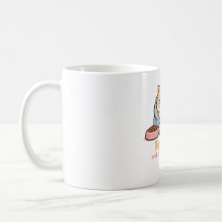 Caneca De Café Alimente-me e Deixe-me Sozinho Gato Sonolento Engr