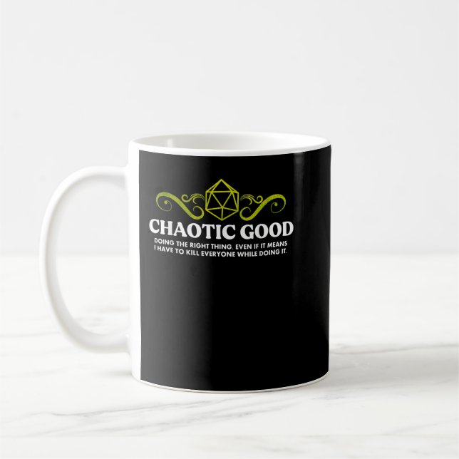 Caneca De Café Alinhamento de Boa Reprodução Chaótica (Esquerda)