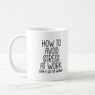 Caneca De Café Alivio de stress de trabalho