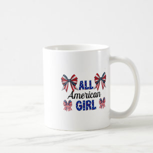 Caneca De Café All American Girl 4 De Julho Coquette Arcos Americ