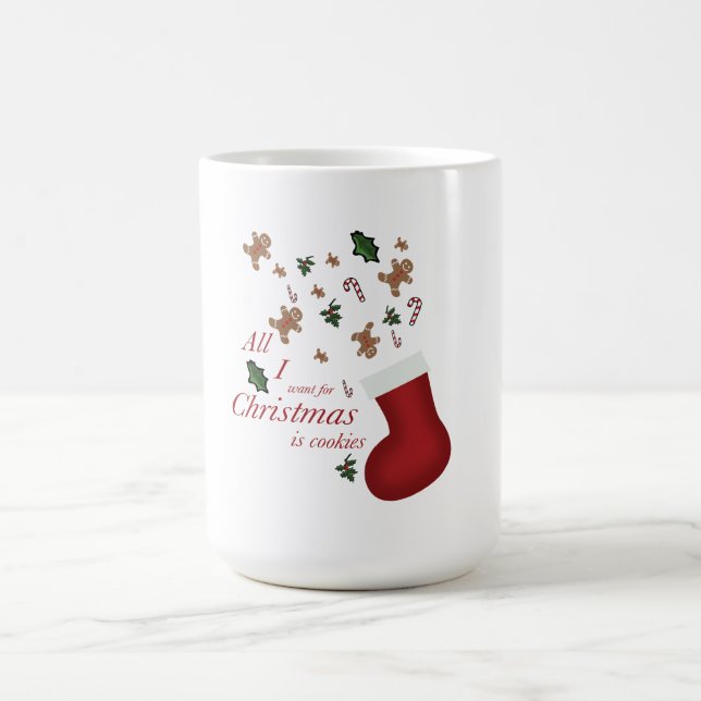 Caneca De Café all i want for christmas is cookie (Centro)