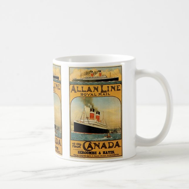 Caneca De Café Allan Line (Direita)