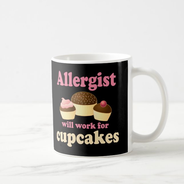 Caneca De Café Allergist engraçado (Direita)