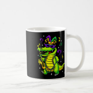 Caneca De Café Alligador De Gras Mardi Cujo Alinhamento É Para Cr