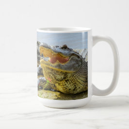 Caneca De Café Alligador. Face a face