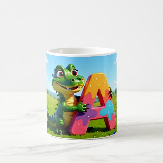 Caneca De Café Alligator Andy Mug – A – Alphabet  (Centro)