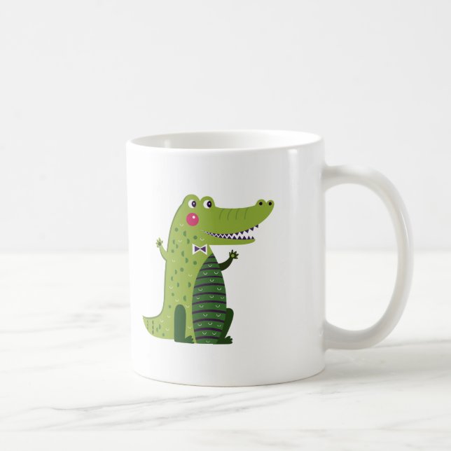 Caneca De Café Alligator Cute Coffee Mug (Direita)