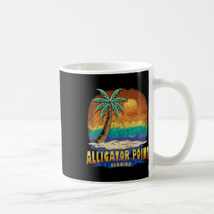 Caneca De Café Alligator Point Florida Vintage afressou Souveni