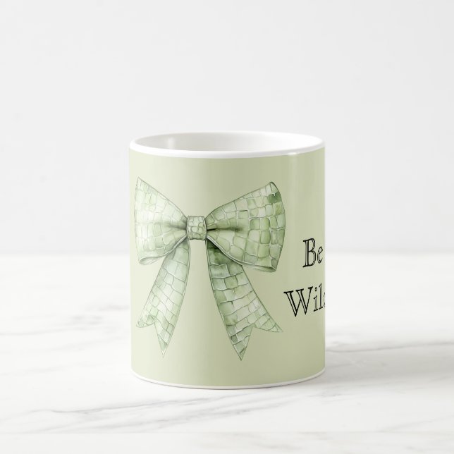 Caneca De Café Alligator Print Bow Be Wild (Centro)