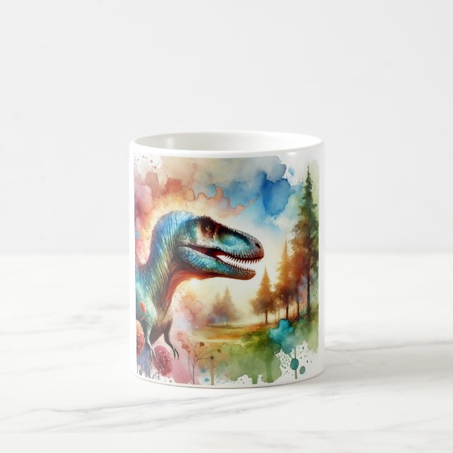 Caneca De Café Allosaurus Majesty 100724AREF112 - Watercolor (Centro)