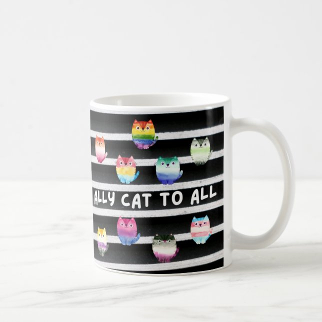 Caneca De Café Ally Cat Para Todos (Direita)