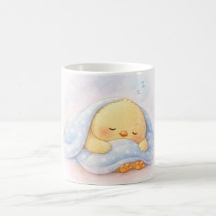 Caneca De Café Alma a Franguinha Sonolenta – Ilustração Aconchega