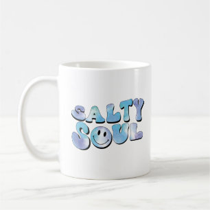 Caneca De Café Alma salgada, Camisas de praia, Férias de Verão