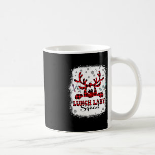 Caneca De Café Almoço de Natal Lady Squad Reinder Xadrez Buffalo
