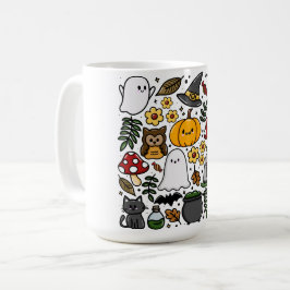 Caneca De Café Almofada com estampa fofa de Halloween