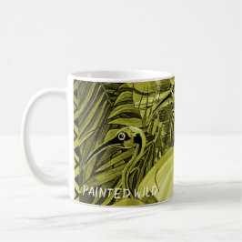 Caneca De Café Almofada de Arbusto Leopardo Oliva