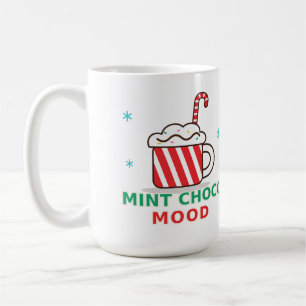 Caneca De Café almofada redonda fofa tema menta choco natal