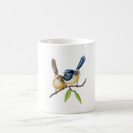 Caneca De Café Almofadas de lançamento de pássaros imitando efeit