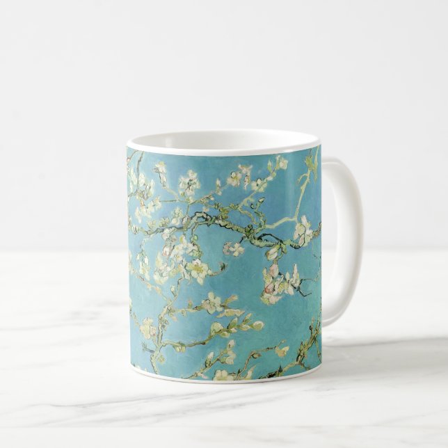 Caneca De Café Almond Blossoms de van Gogh (Frente Esquerda)