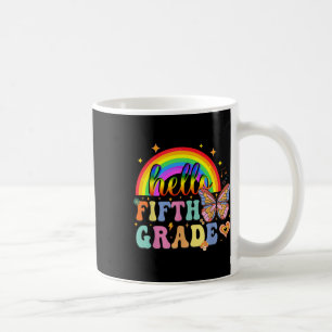 Caneca De Café Alô, 5, De Volta À Professora R Do 5 Da Escola