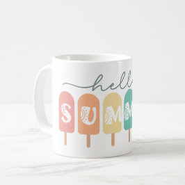 Caneca De Café Alô Summer Popsicle Colorful