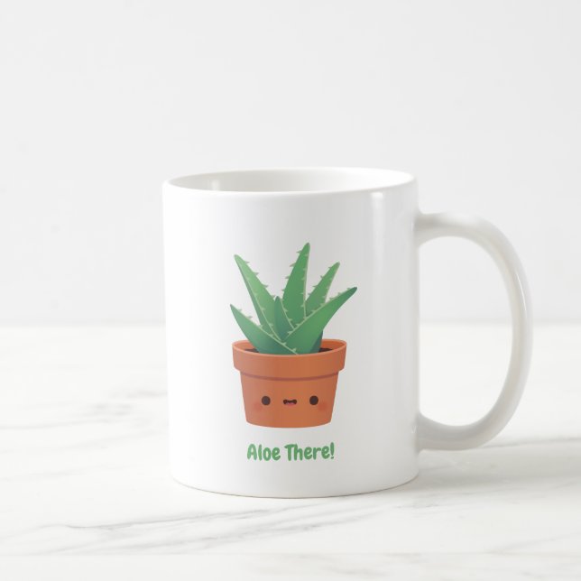 Caneca De Café Aloe Bonito Lá Olá Lá Piada Saudação Engraçada (Direita)