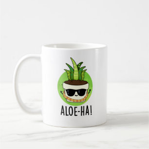 Caneca De Café Aloe-ha Cute Havaiano Plant Pun