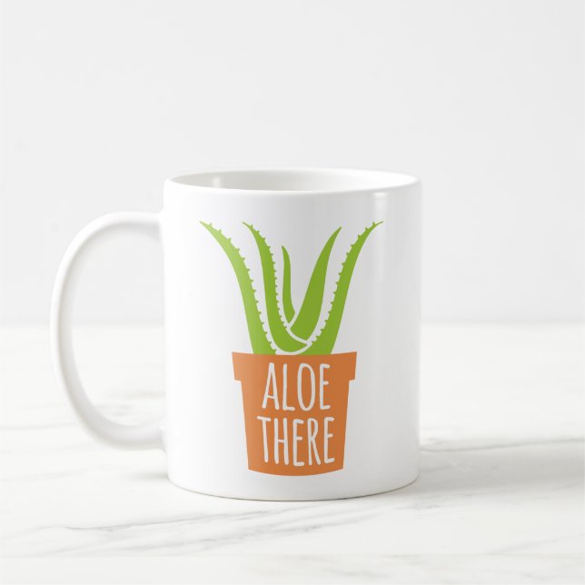 Caneca De Café Aloés de jardinagem engraçado da chalaça lá (Esquerda)