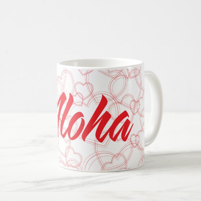 Caneca De Café Aloha (Frente Esquerda)