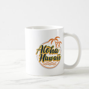 Caneca De Café Aloha Beaches Hawaii Palms Vintage Surfer Shirt