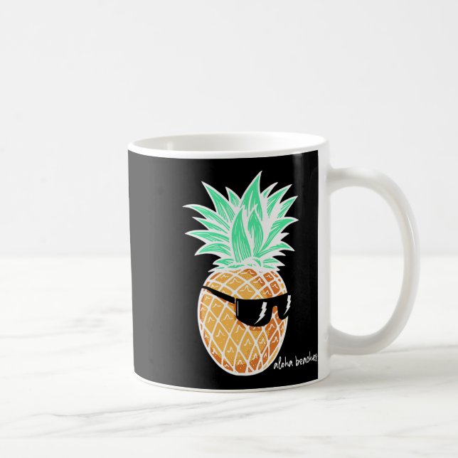 Caneca De Café Aloha Beaches Pineapple Summer Beach Tropical (Direita)