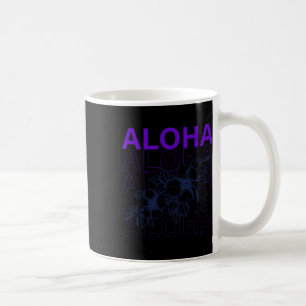 Caneca De Café Aloha Havaí Férias Surfando Praia Tropical Hibisc