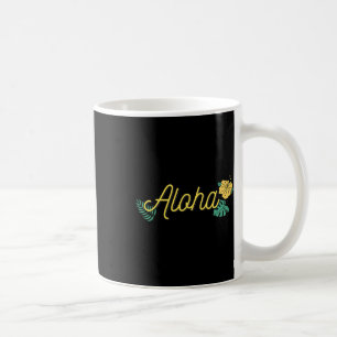 Caneca De Café Aloha Havaí Ilha Havaiana Hibisco Tropical Flor