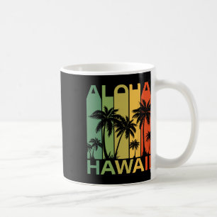 Caneca De Café Aloha Havaí Palmeira Tropical Ilha Havaiana Re