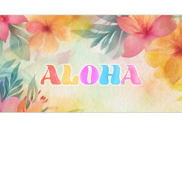Caneca De Café Aloha Hawaiian Floral Watercolor