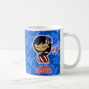 Caneca De Café Aloha Honys Firecracker Hula Girl