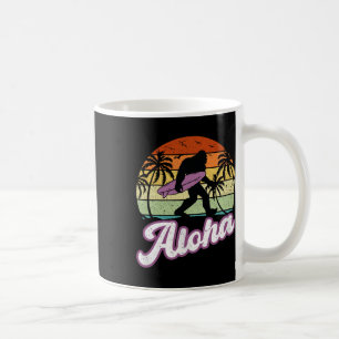 Caneca De Café Aloha Pé Grande Acunhando Prancha de Surfe Sasquat