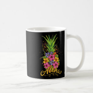 Caneca De Café Aloha Pineapple Hibiscus Women Teen Girl Havaiana