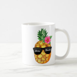Caneca De Café Aloha Praias Engraçadas No Havaí Com Maçãs