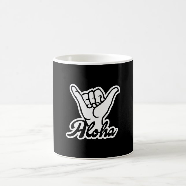 Caneca De Café Aloha Shaka Hand, Hang Loose sign (Centro)
