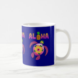 Caneca De Café Aloha tartaruga havaiana de Honu