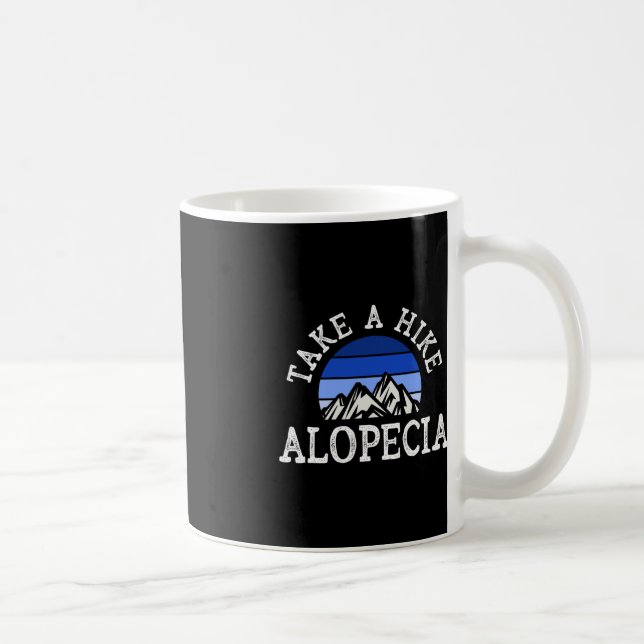 Caneca De Café Alopecia Suporte Fita Blue Sunset Areata Awarene (Direita)